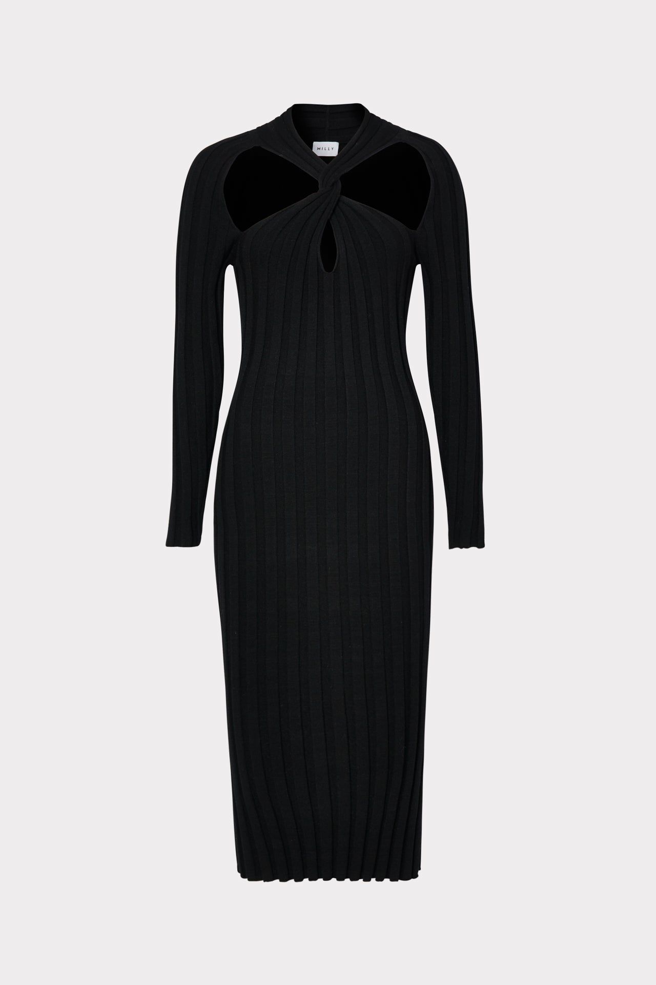 Twist Front Raglan Sleeve Midi Dress sold by Milly