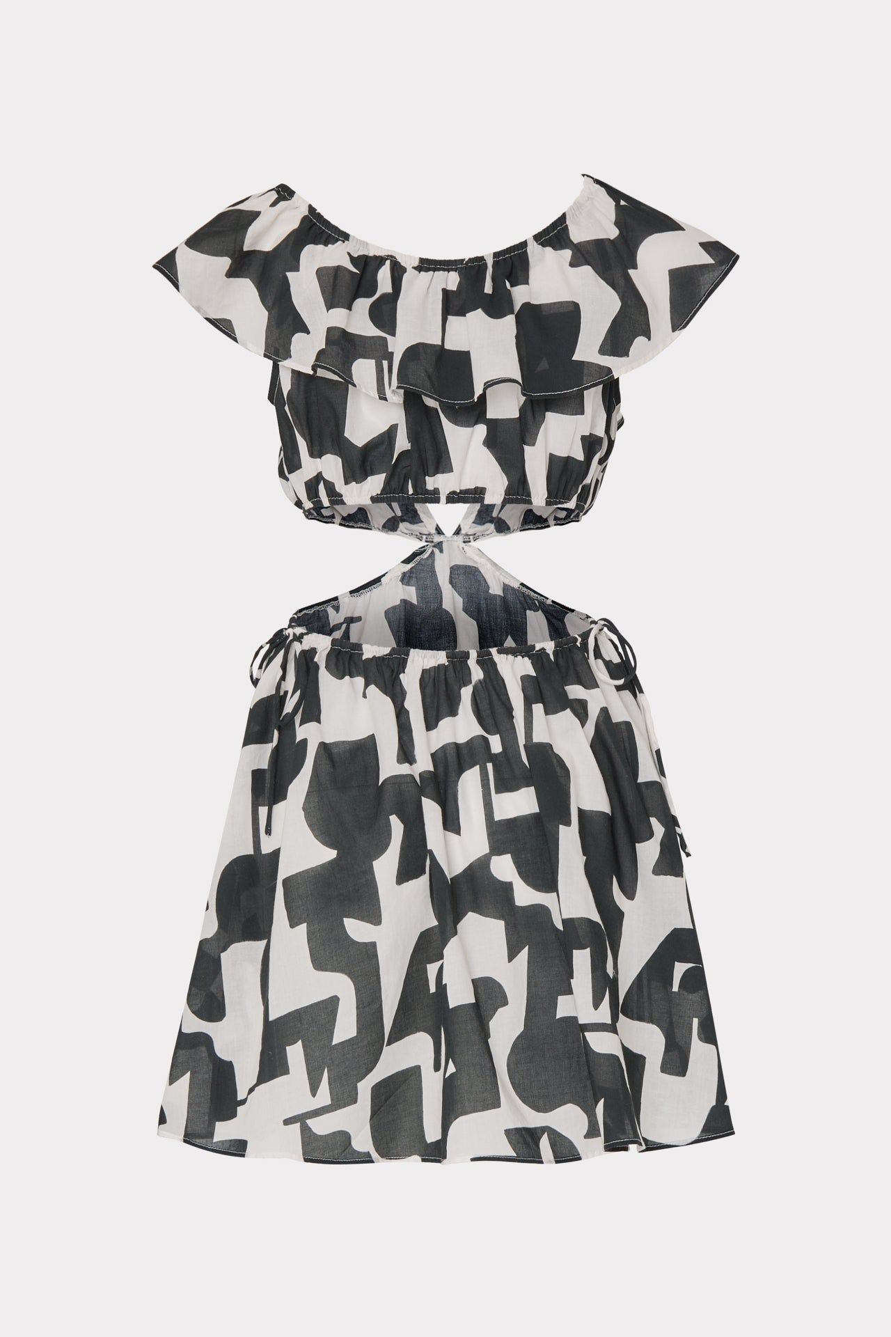 Delilah Modern Geo Cotton Voile Dress sold by Milly product image thumbnail 4