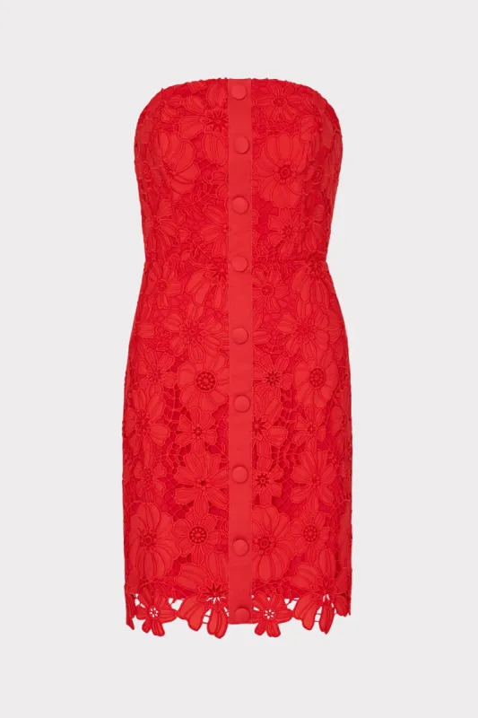 Roja Lace Mini Dress sold by Milly