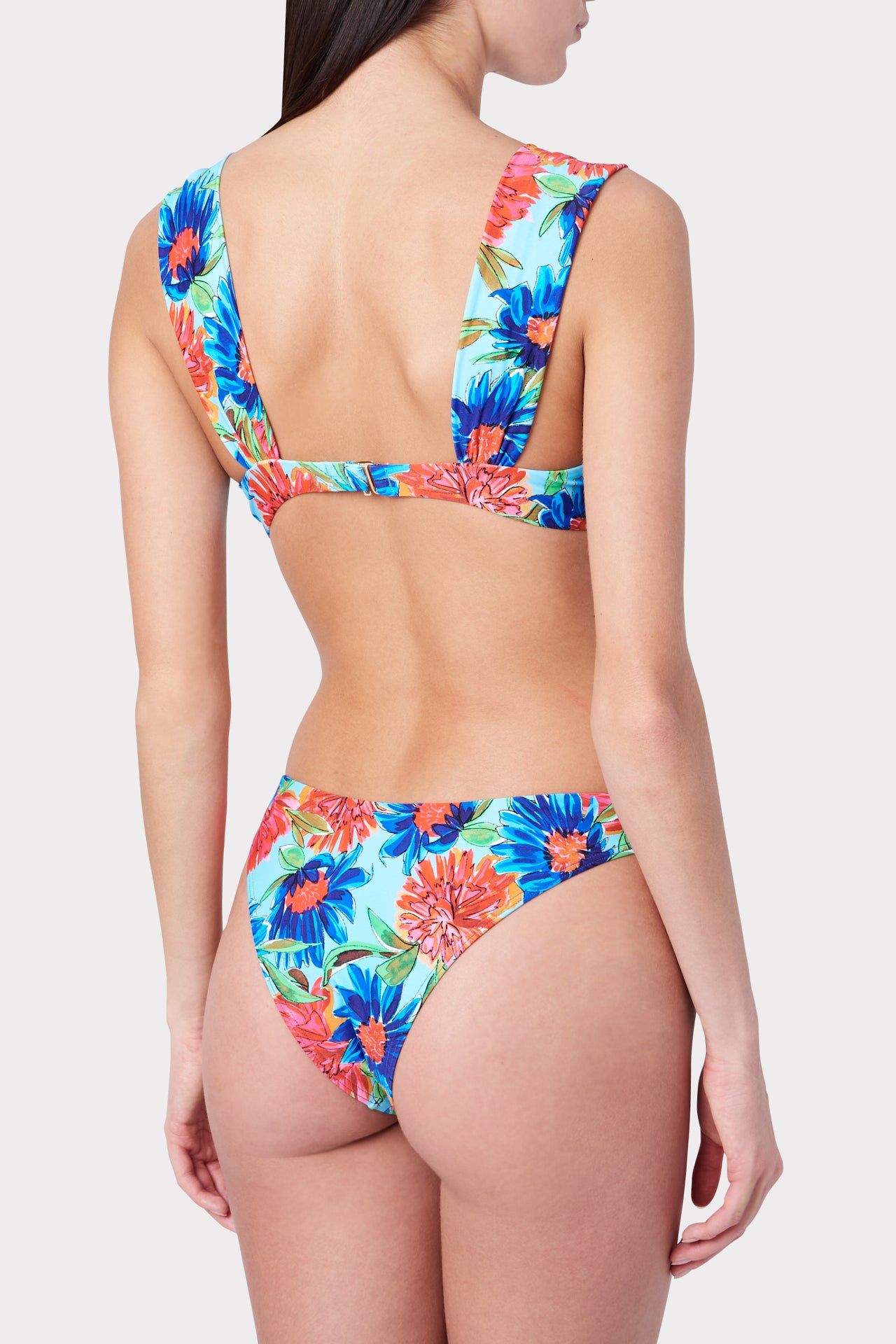 Painted Dahlia Print Bikini Bottom sold by Milly product image thumbnail 3