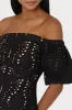 Butterfly Eyelet Off The Shoulder Dress sold by Milly