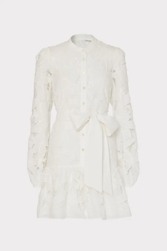 Nellie Floral Embroidered Lace Dress sold by Milly