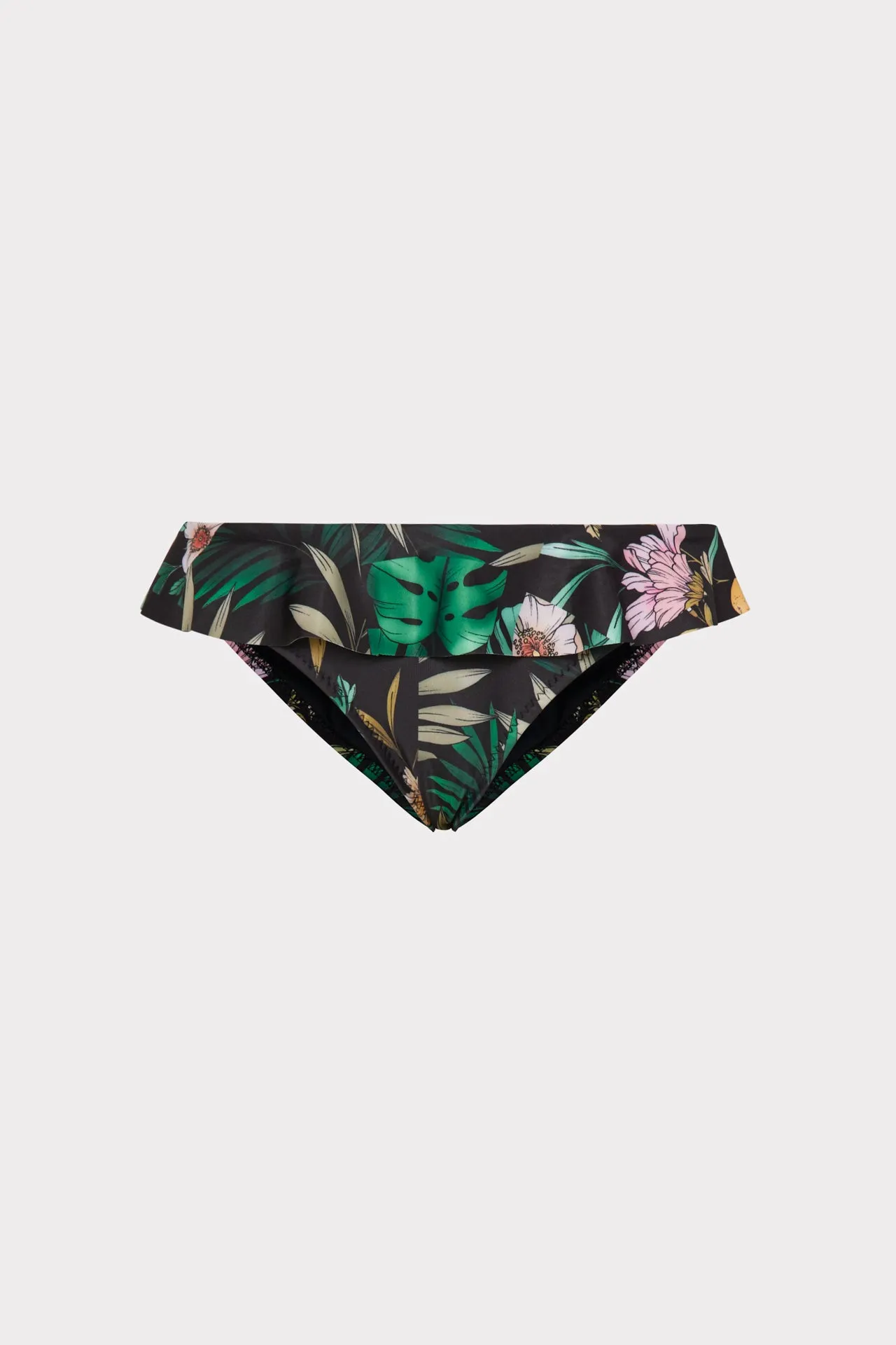 Jungle Tile Michelle Ruffle Bikini Bottom sold by Milly