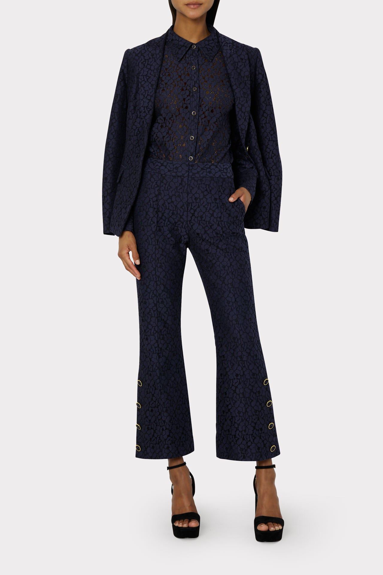 Harlow Cotton Lace Top sold by Milly product image thumbnail 2