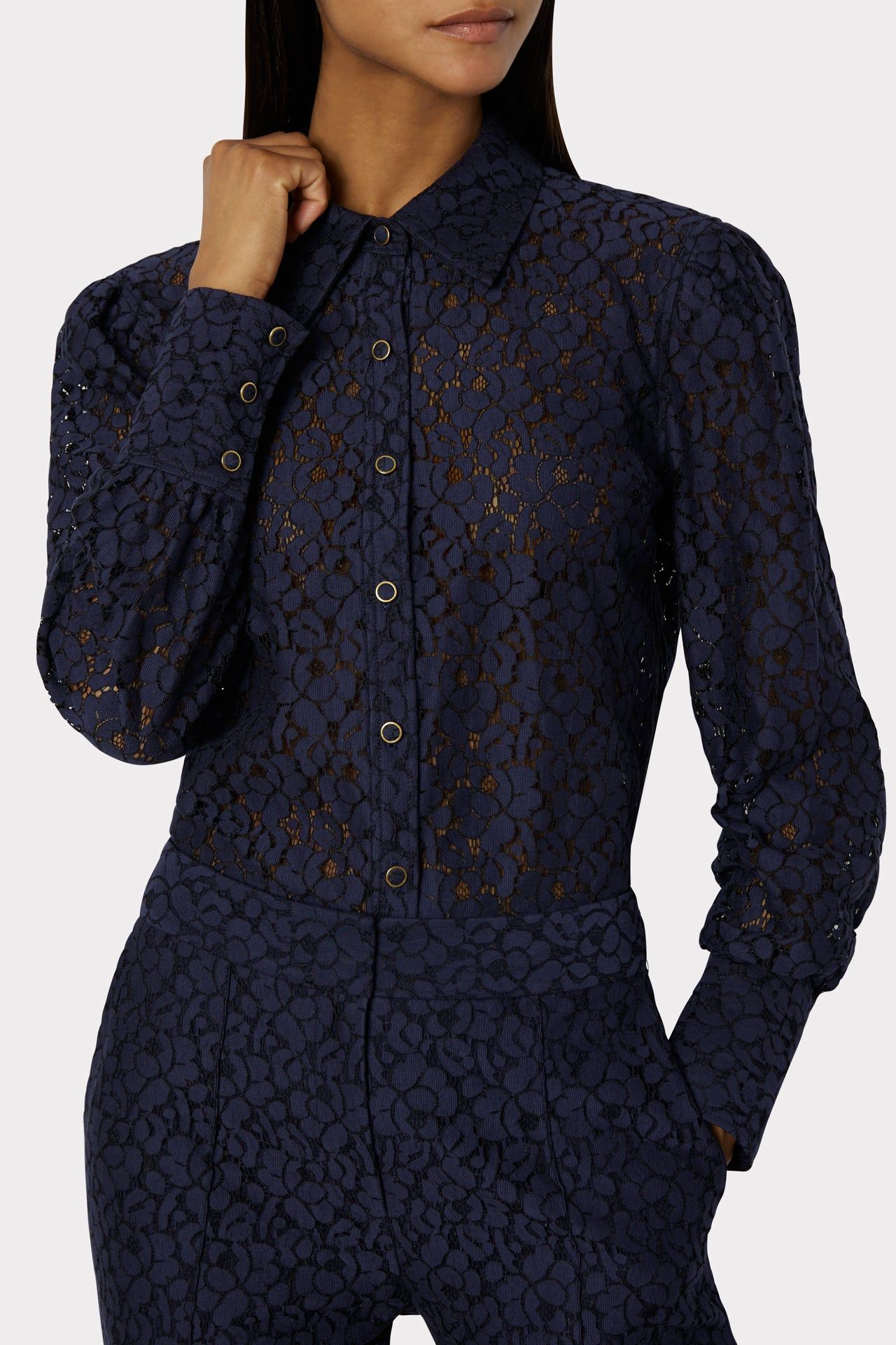 Harlow Cotton Lace Top sold by Milly product image thumbnail 3