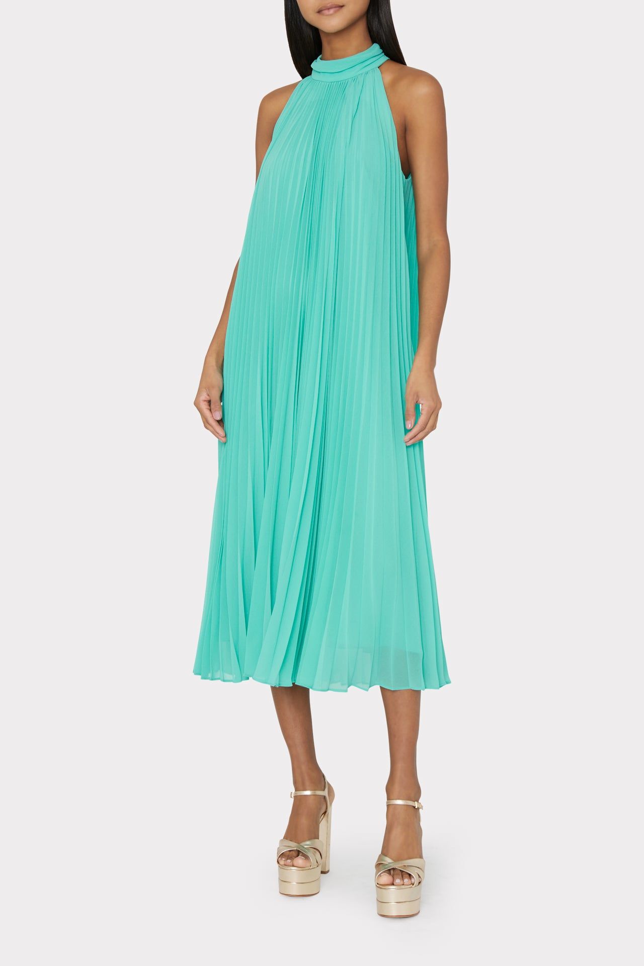 Ophelia Pleated Dress sold by Milly product image thumbnail 4