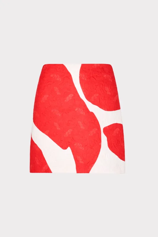 Grand Foliage Modern Mini Skirt sold by Milly