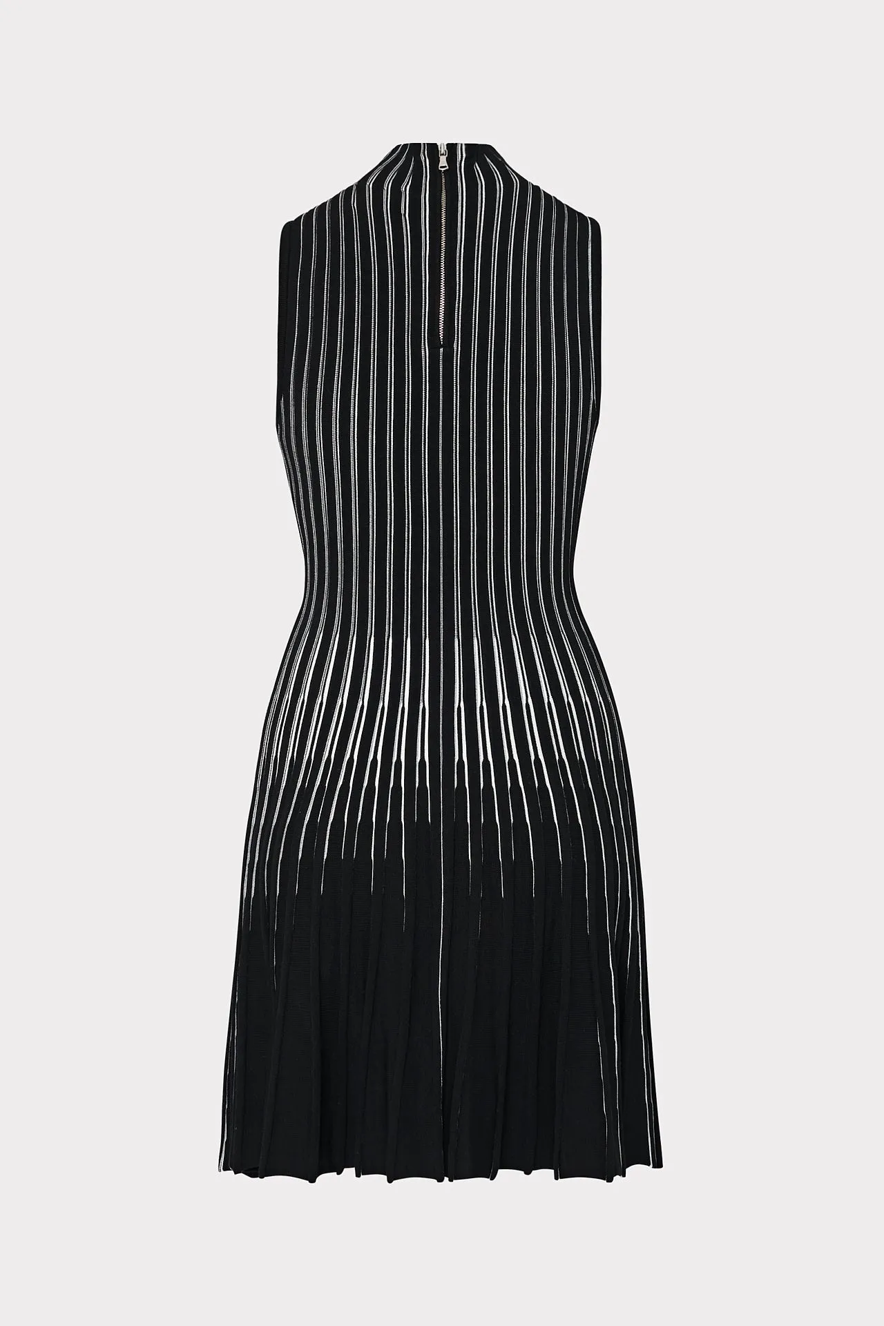 Kayce Inset Stripe Mock Neck Mini Dress sold by Milly product image thumbnail 4