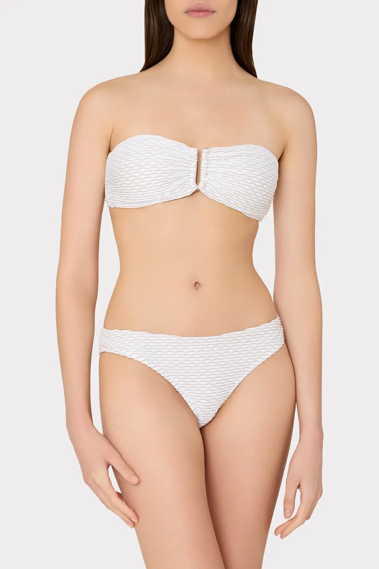 Margot Textured Waves Bikini Bottom sold by Milly product image thumbnail 2