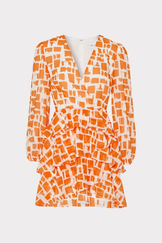 Loren Geo Tile Dress sold by Milly