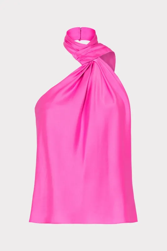 Jen Satin Top sold by Milly