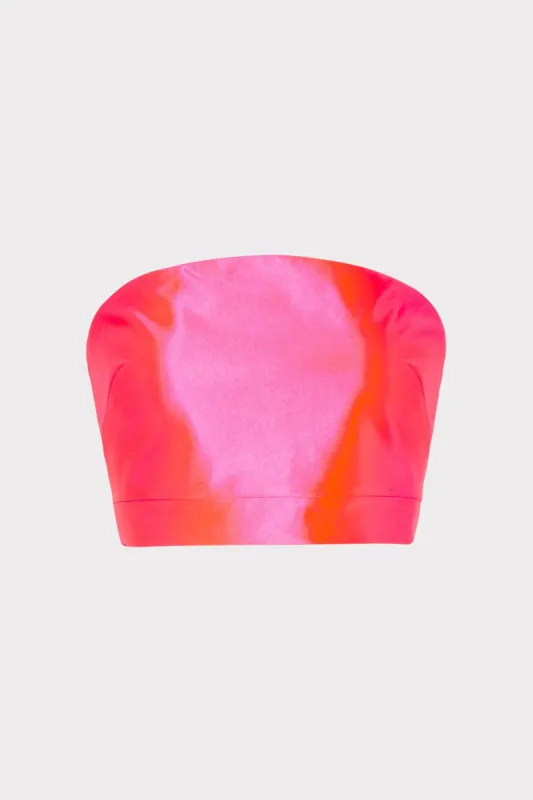 Satin Strapless Top sold by Milly