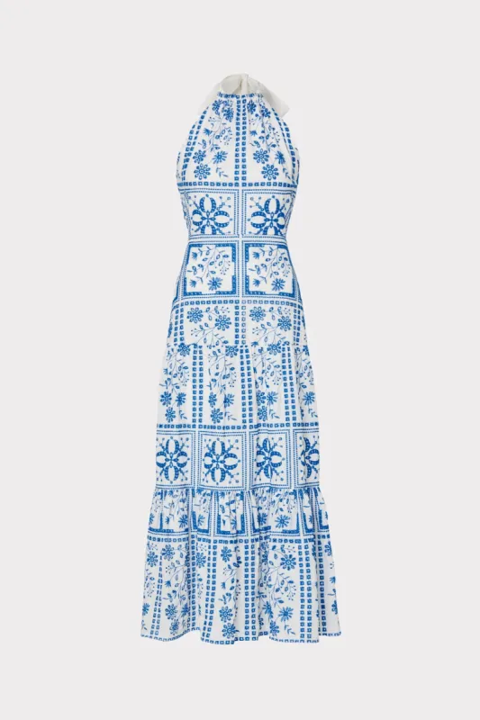 Hayden Tile Eyelet Dress sold by Milly