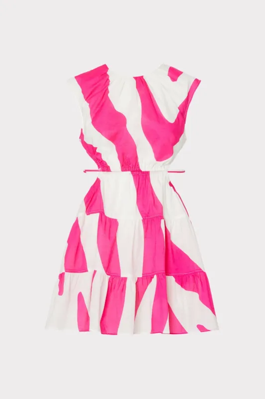 Olen Zebra Cotton Voile Dress sold by Milly