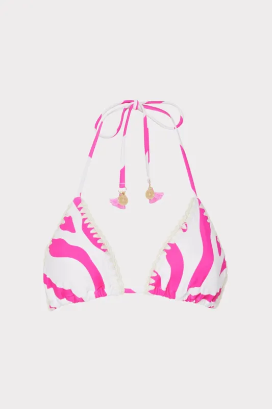 Zebra Bikini Top sold by Milly