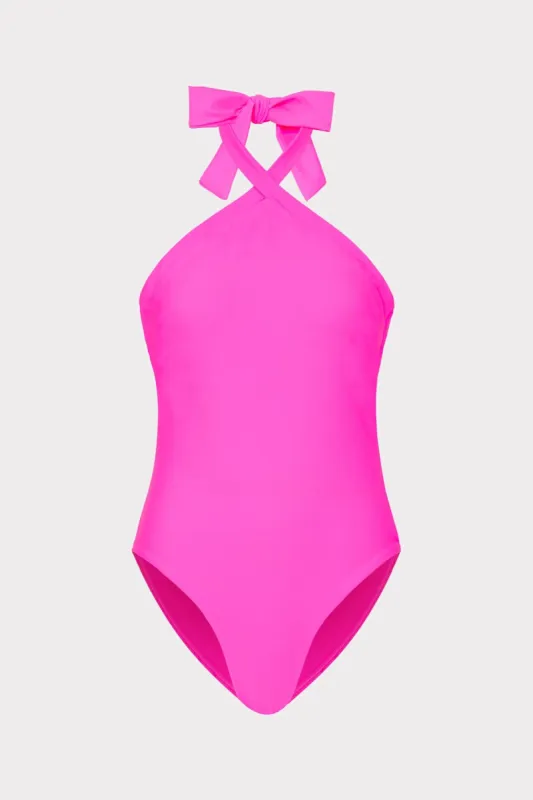 Solid Halter One Piece sold by Milly