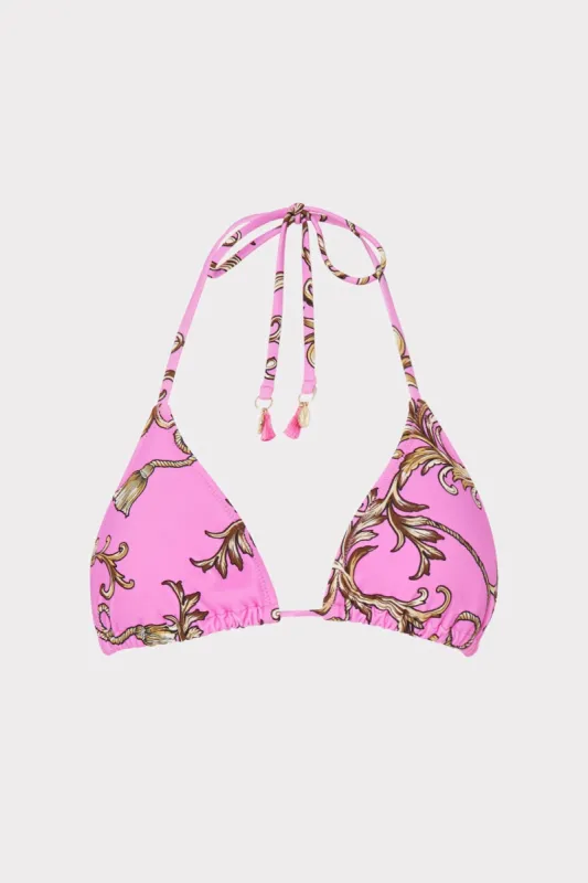 Milly Chain Print Bikini Top sold by Milly