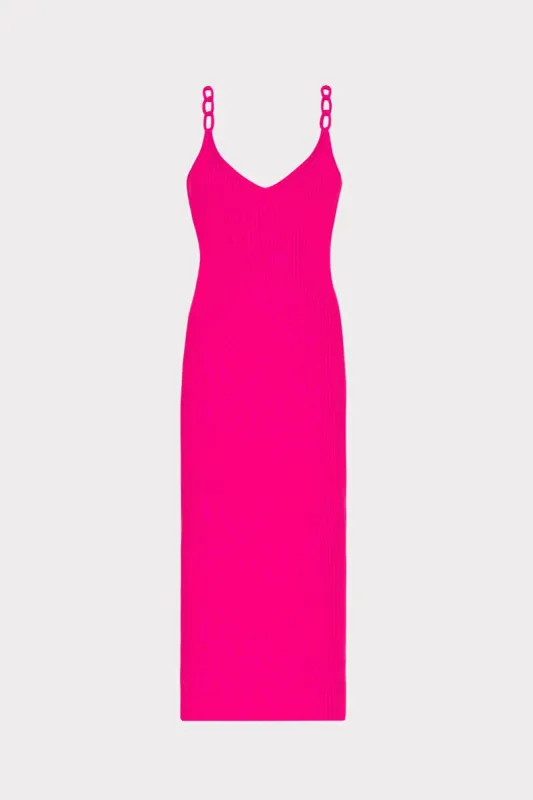 Knit Chain Strap Midi Dress sold by Milly