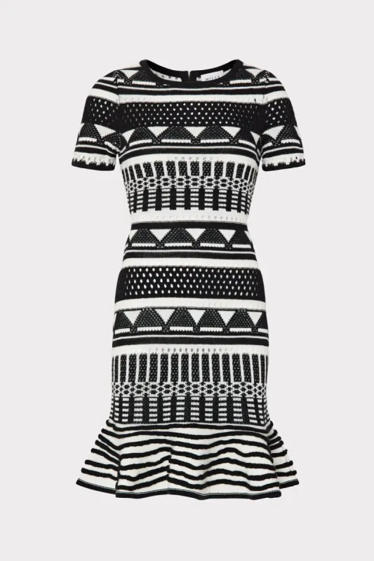 Geo Jacquard Mermaid Dress sold by Milly