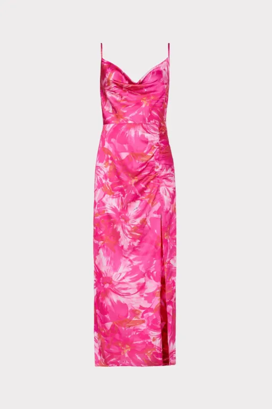 Lilliana Brushstroke Floral Dress sold by Milly