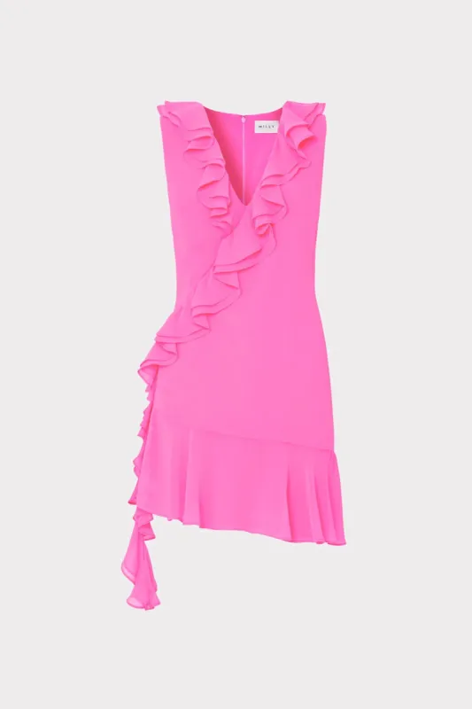 Noelle Chiffon Dress sold by Milly