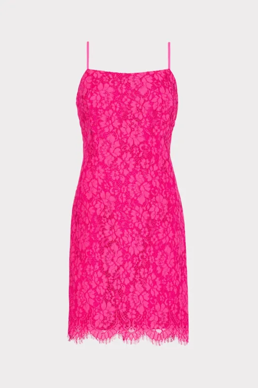 Lucy Lace Slip Dress sold by Milly