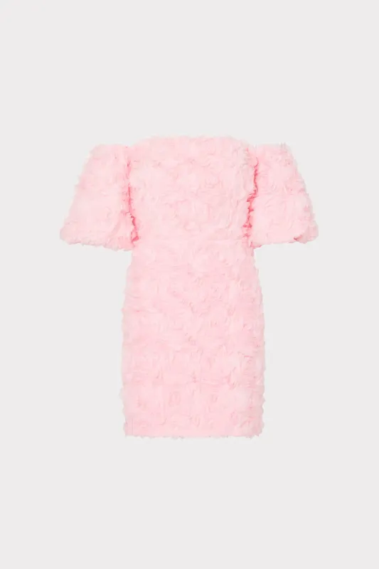 Naia Mesh Rose Mini Dress sold by Milly