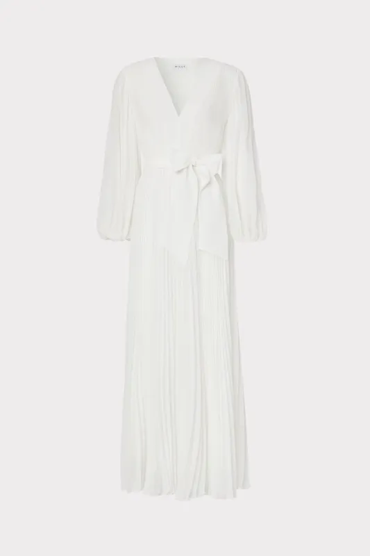 Nadie Pleated Maxi Dress sold by Milly