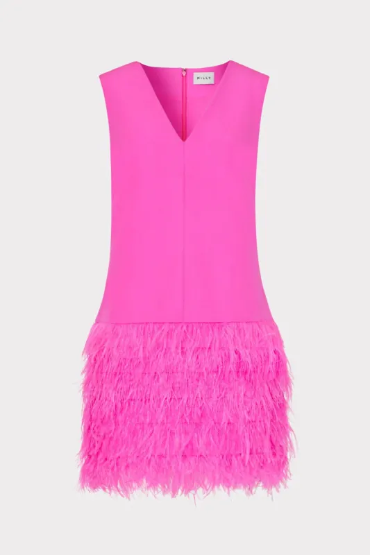 Veronica Cady Feather Dress sold by Milly