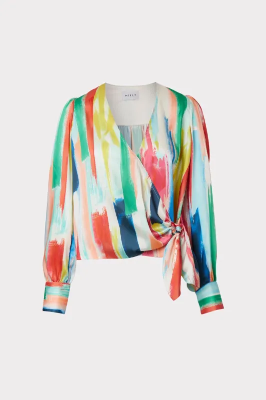 Watercolor Brushstroke Top sold by Milly
