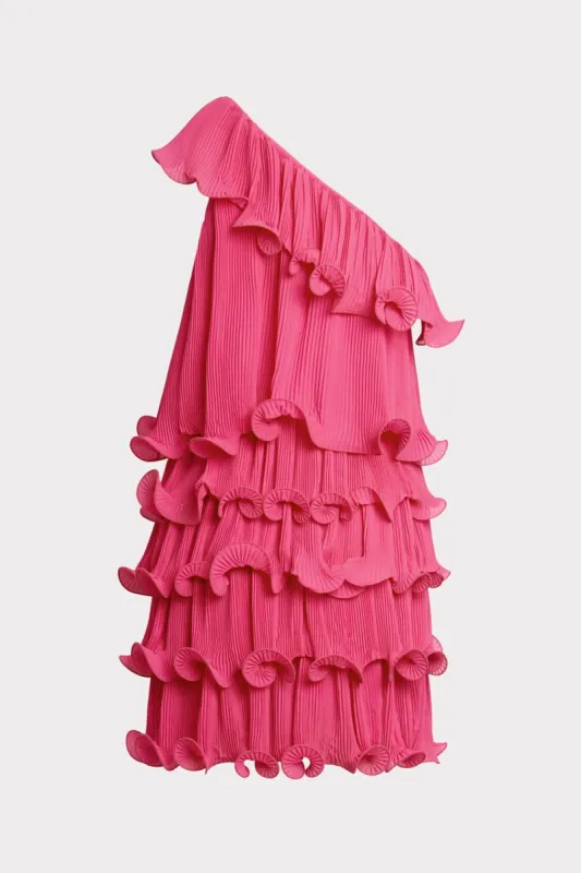 Blakely Tiered Ruffle Mini Dress sold by Milly