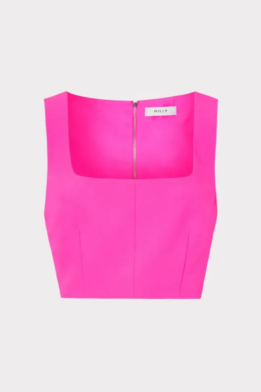 Nickie Cady Crop Top sold by Milly