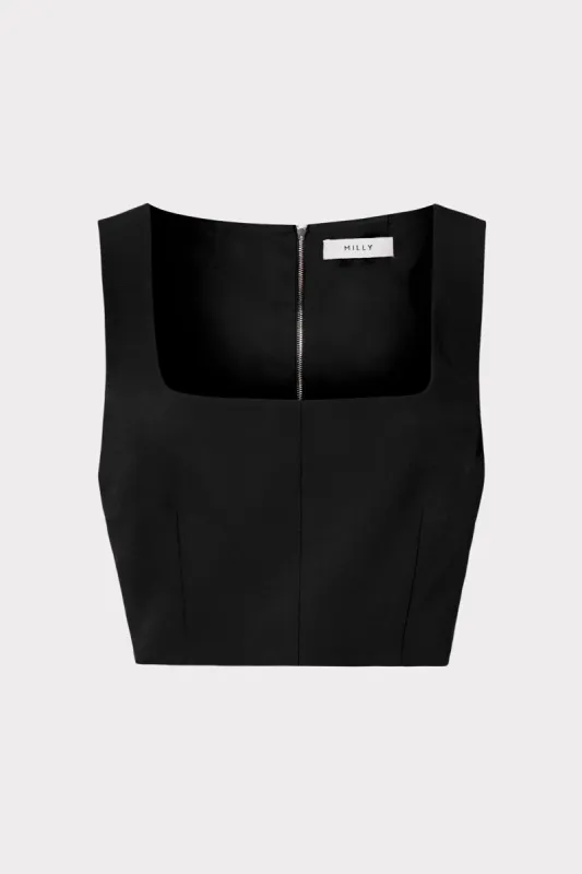 Nickie Cady Crop Top sold by Milly