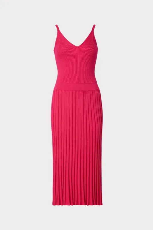 Cami Top Pleated Midi Dress sold by Milly