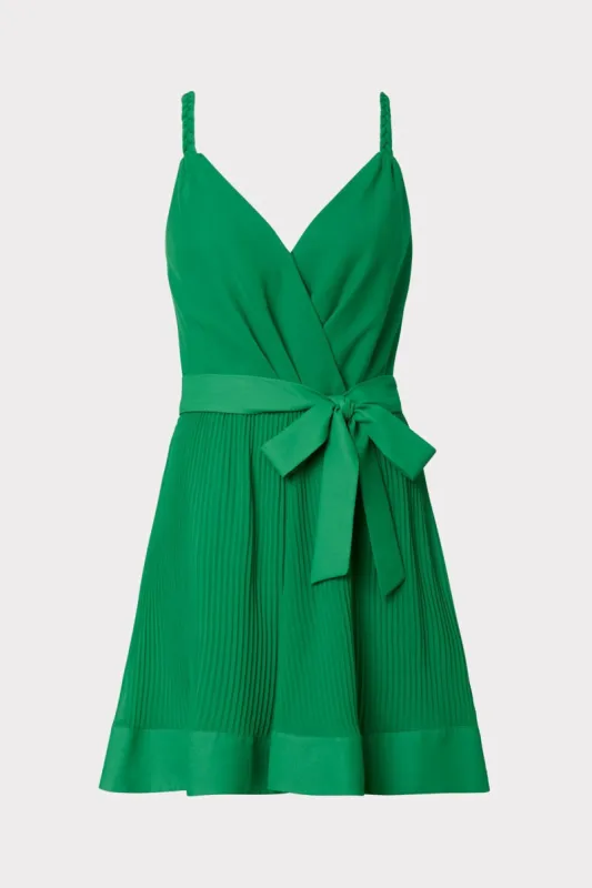 Livy Pleated Mini Dress sold by Milly