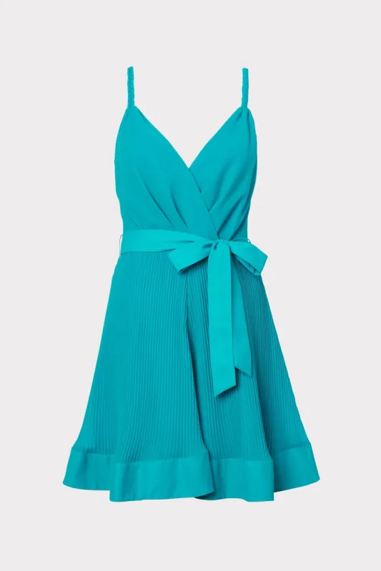 Livy Pleated Mini Dress sold by Milly