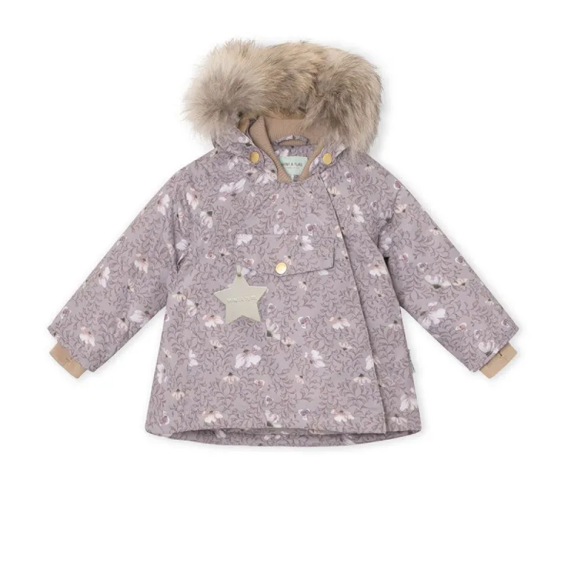 Wang printed fleece lined winter jacket fur. GRS sold by Mini A Ture
