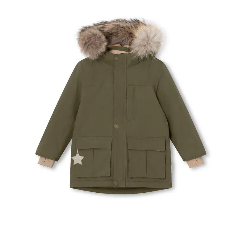 MATKASTORIO fleece lined winter jacket fur. GRS sold by Mini A Ture