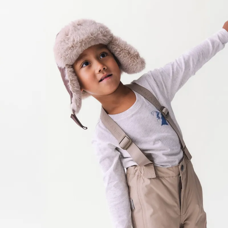 MATCRISTER teddy lined winter hood sold by Mini A Ture