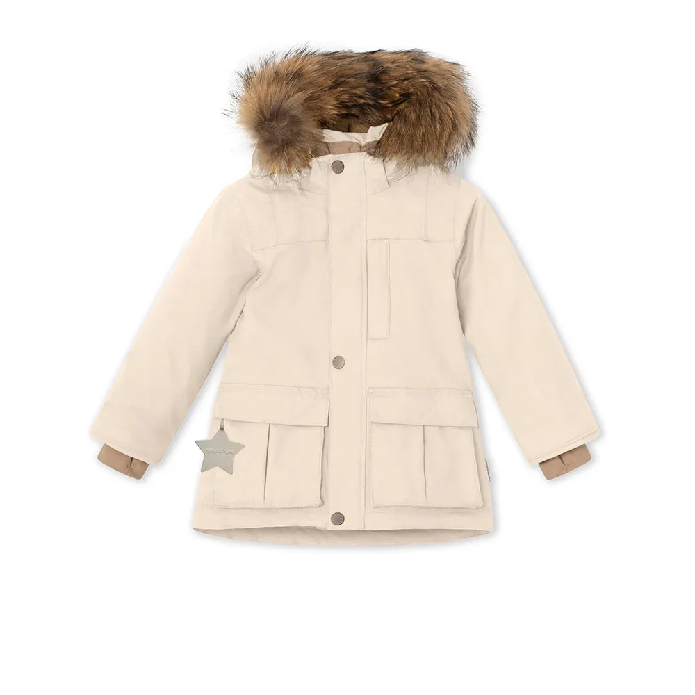 MATKASTORIO fleece lined winter jacket fur. GRS sold by Mini A Ture
