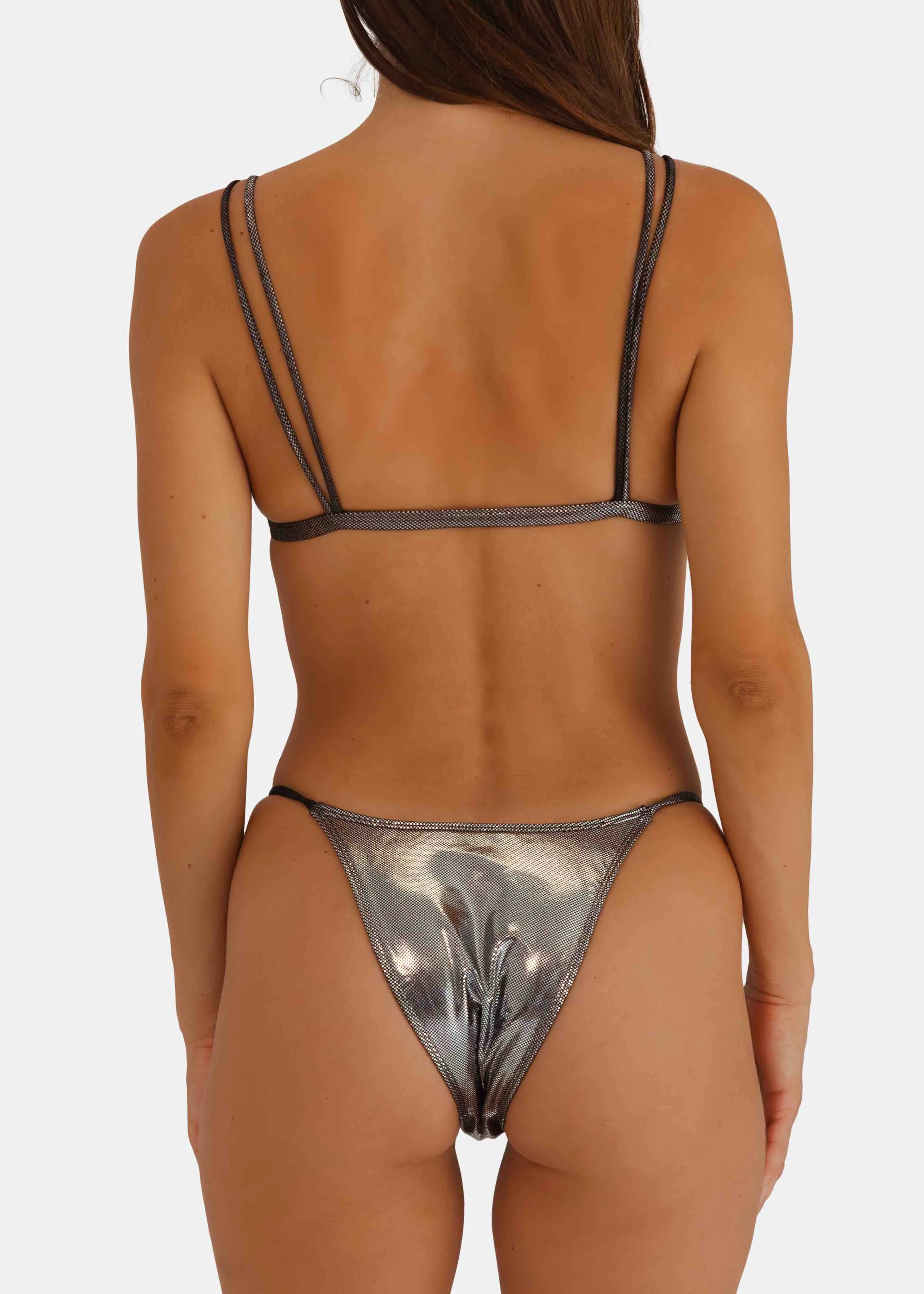 MATRIX LUCID BIKINI TOP - Chrome Silver sold by Minimale Animale product image thumbnail 2