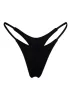 WALL STREET THONG Bikini Bottom - Dark Seas Black sold by Minimale Animale
