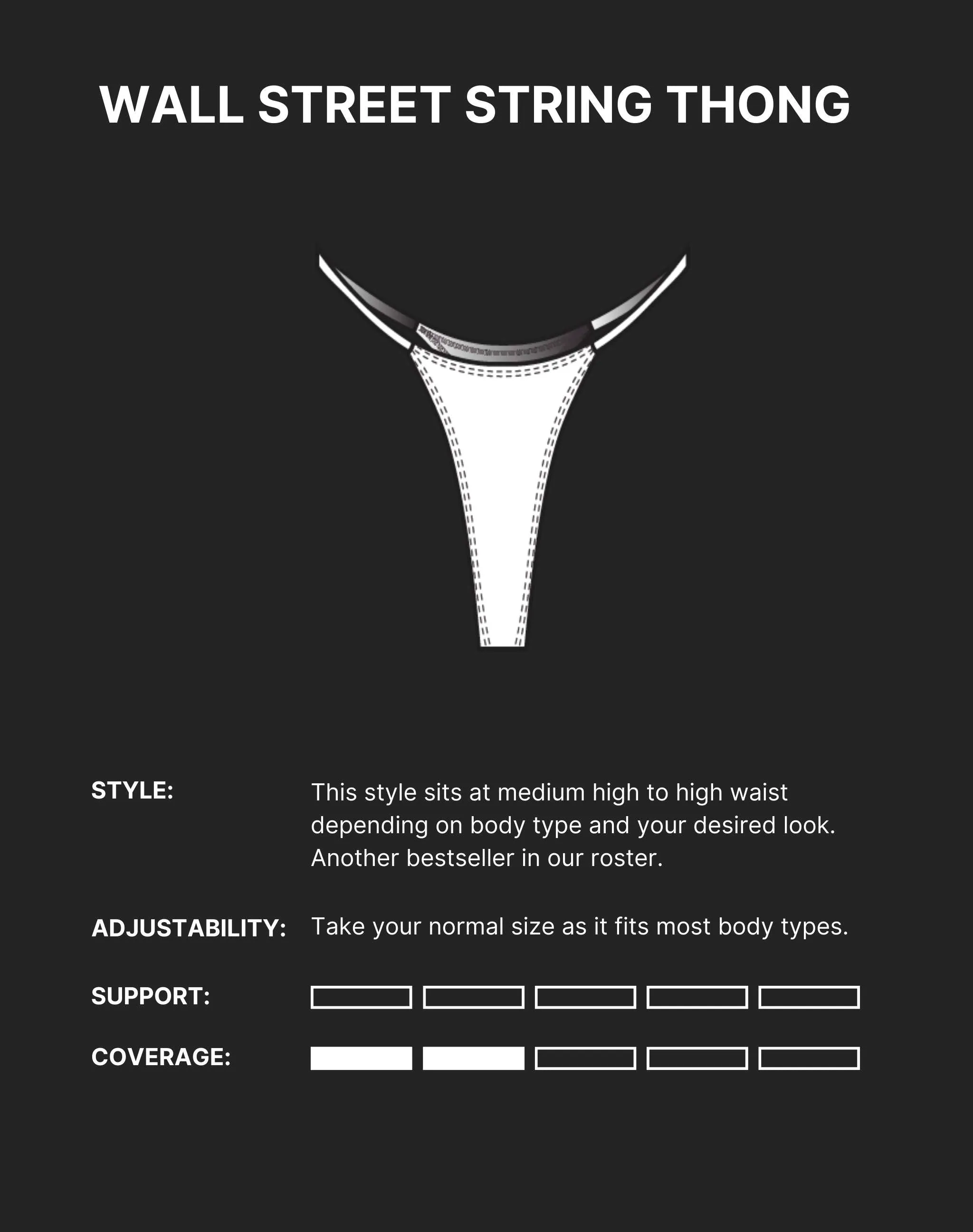 WALL STREET THONG Bikini Bottom - Chrome Silver sold by Minimale Animale product image thumbnail 4