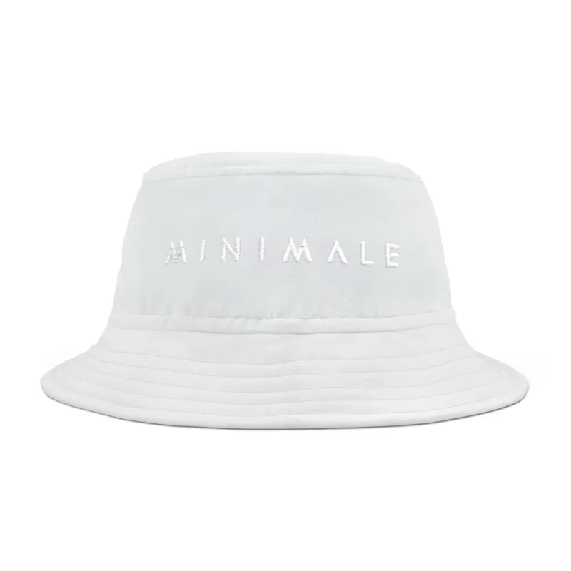 HIDE & SEEK BUCKET HAT - White with White Logo sold by Minimale Animale