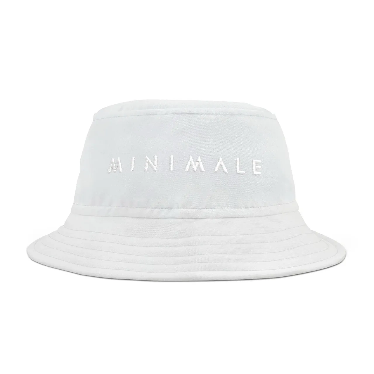 HIDE & SEEK BUCKET HAT - White with White Logo sold by Minimale Animale