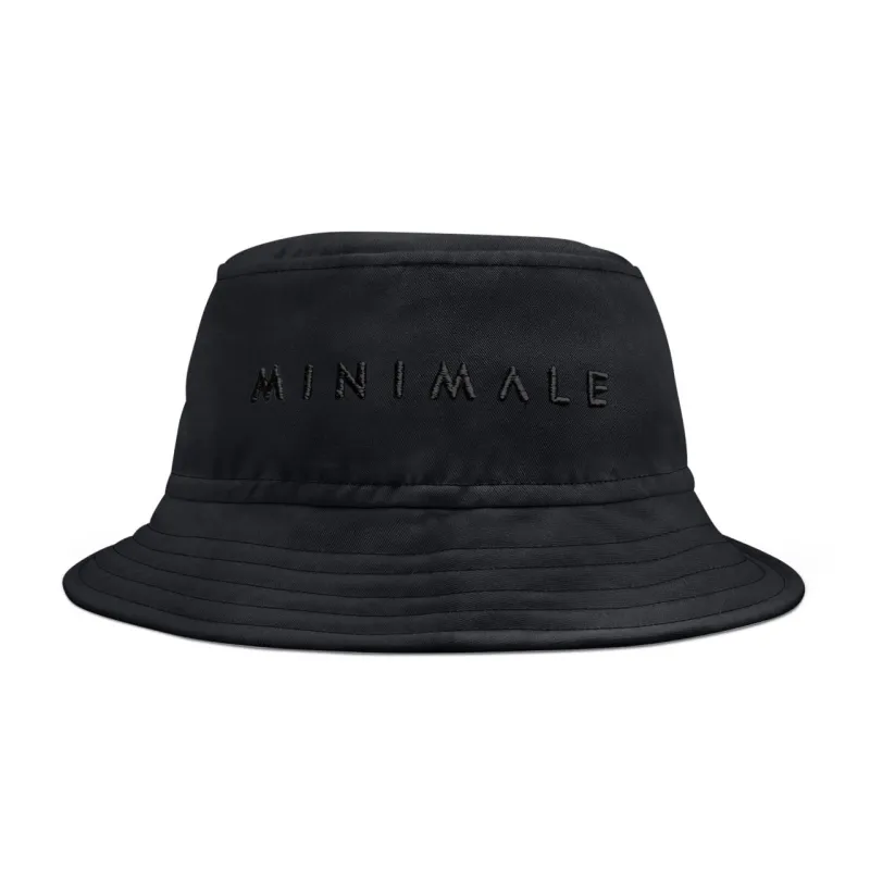 HIDE & SEEK BUCKET HAT - Black with Black Logo sold by Minimale Animale