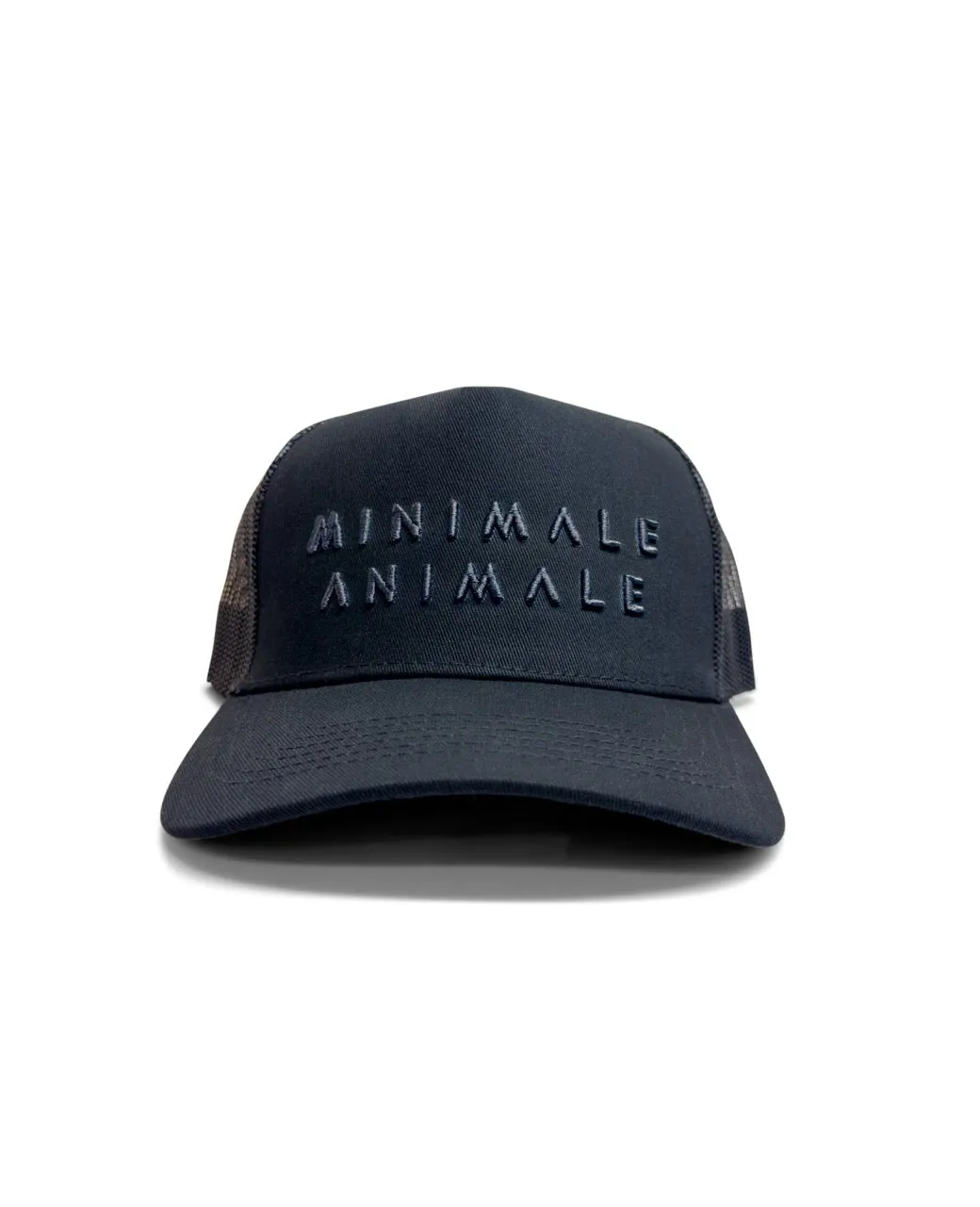 SUN TEASE MESH HAT - Black with Black Logo sold by Minimale Animale