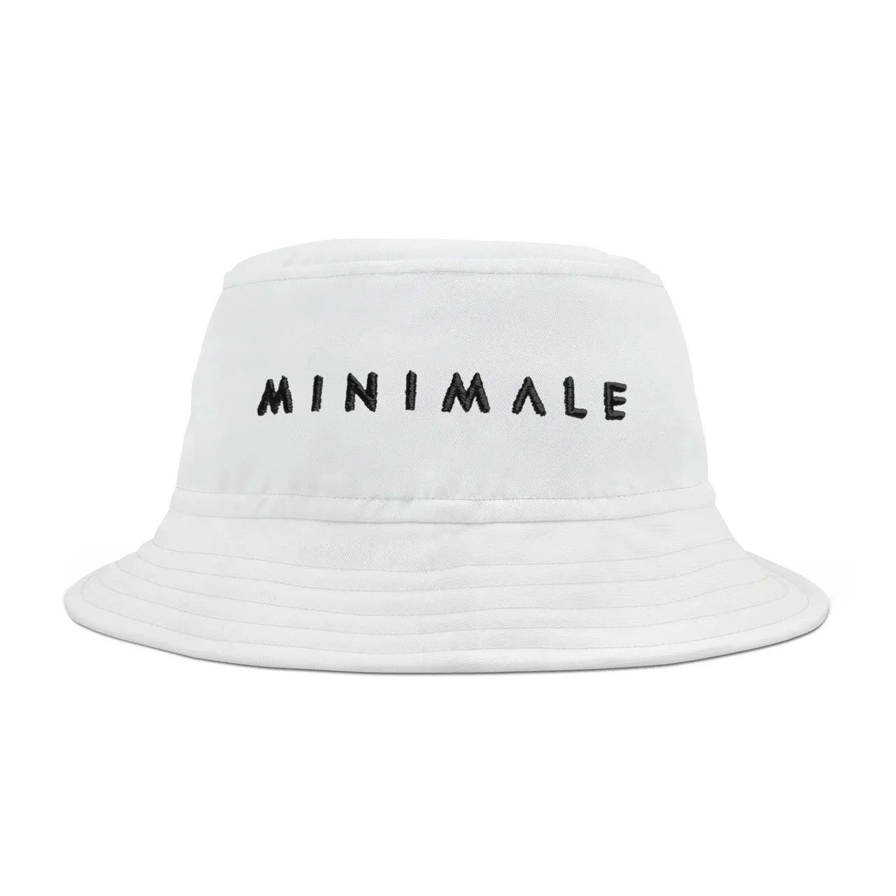HIDE & SEEK BUCKET HAT - White with Black Logo sold by Minimale Animale
