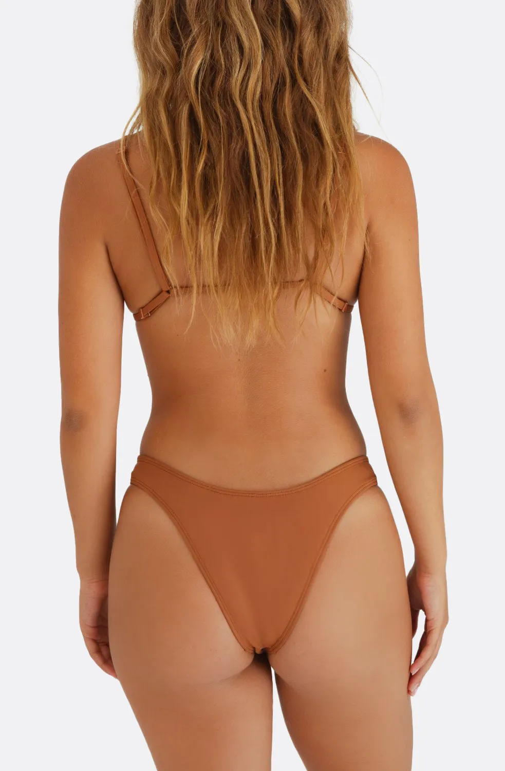 MIRAGE BIKINI TOP - Skinny Dip Brown sold by Minimale Animale product image thumbnail 2