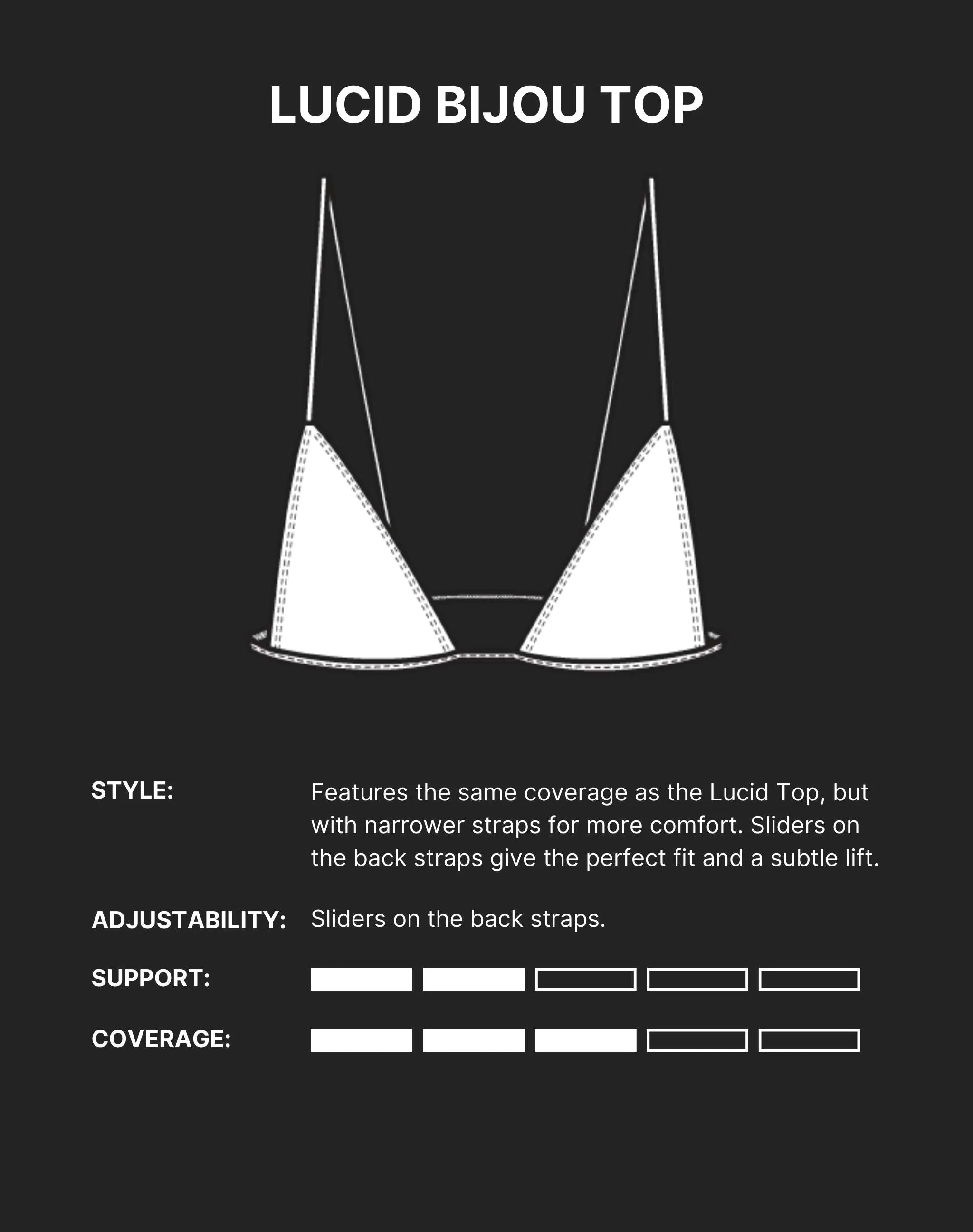 LUCID BIJOU BIKINI TOP - Chrome Silver sold by Minimale Animale product image thumbnail 4